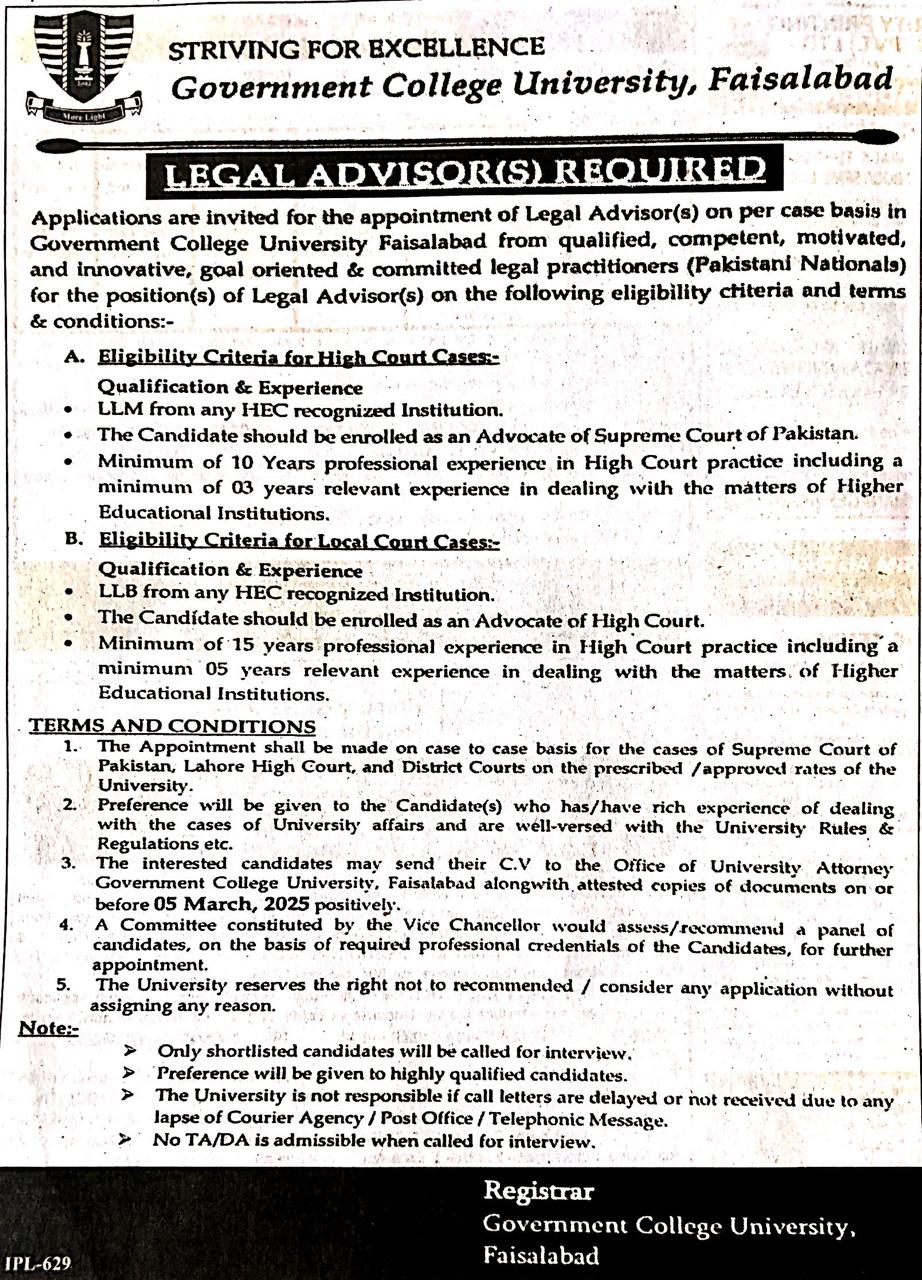 Legal Advisor